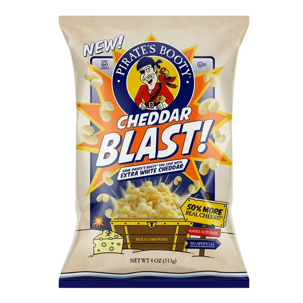 Corn & Rice Puffs with Cheddar – 4 oz (113 gr)